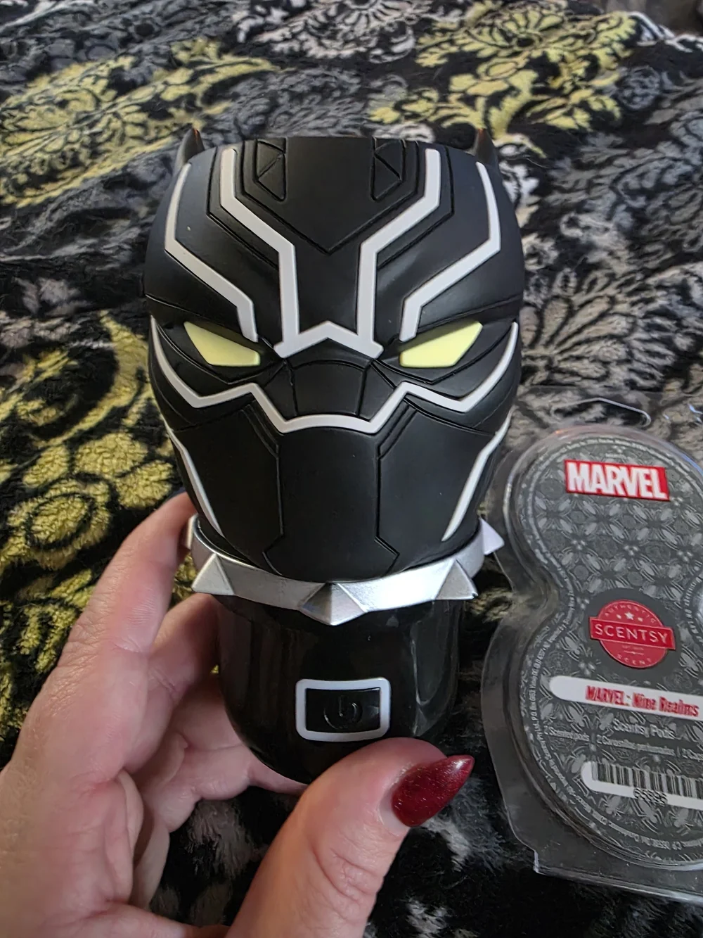 Black Panther Themed Black Car Air Freshener / Diffuser - Unbranded